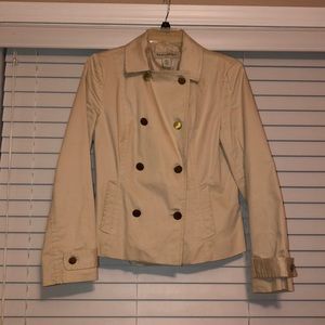 Banana Republic light khaki peacoat